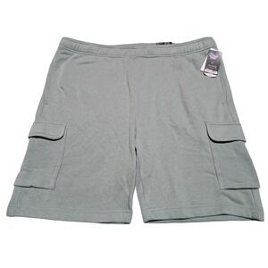 Xersion Cargo Shorts Mens XL Green Quick-Dri Fleece Regular Fit Athletic Casual